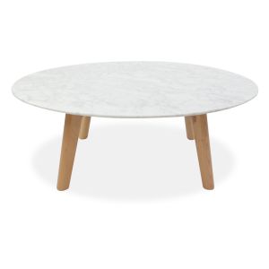 Hunter Round Marble Coffee Table | Natural