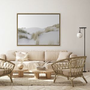 In the Dunes | Framed Canvas Art Print
