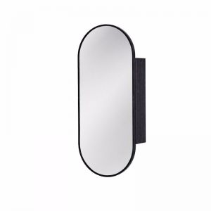 Issy Blossom 500 x 1000mm Mirror with Shaving Cabinet (Recessed) | Reece