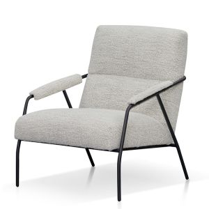 Jack Fabric Armchair | Fog Grey