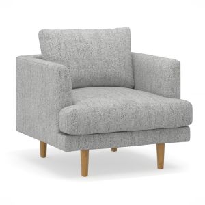 Jaspa Fabric Sofa Armchair | Feather Filled | Granite Grey