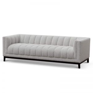 Judith 3 Seater Sofa | Light Grey Boucle