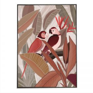 Jungle Birds | Framed Canvas Print