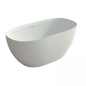 Kado Lussi Cast Solid Surface Freestanding Thin Edge Bath 1700mm White | Reece