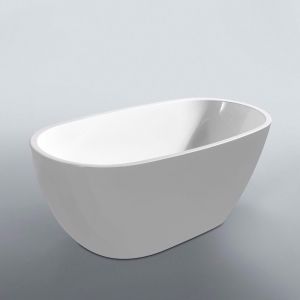 Kado Lux Petite Freestanding Bath 1500mm White