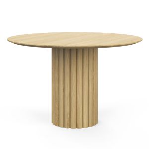 Kara 120cm Round Oak Dining Table | Natural | by L3 Home