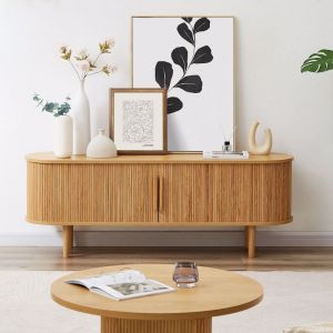 Kate Column TV Stand in Natural 160cm