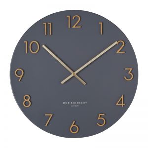 Katelyn Metal Wall Clock | 40cm | Charcoal Grey