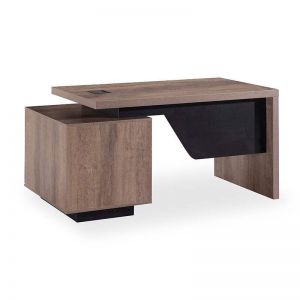 KELLEN Executive Desk with Right Return 1.6-1.8M - Mahogany Black