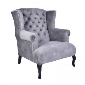 Kendrick Tufted Armchair | Washed Grey