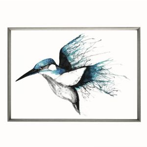 Kingfisher Flourish | Framed Print