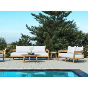 Kingscliff Outdoor Sofa | Teak Timber Frame | 3 Seater