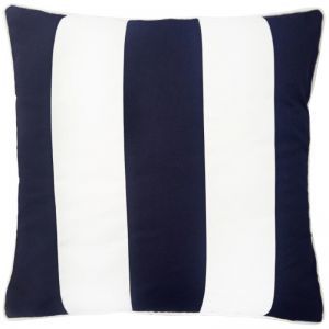 KIRRA Dark Blue and White Stripe Outdoor Cushion Cover | 50 cm by 50 cm