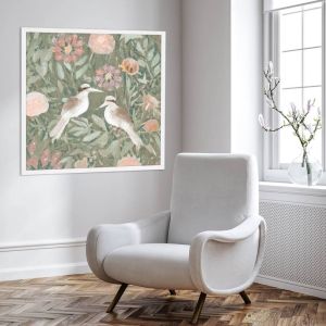 Kookaburra Brush | Framed Canvas Print