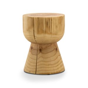 Kork Hourglass Stump Stool | Natural | by L3 Home
