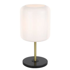 Korova Table Lamp | Brass and Opal