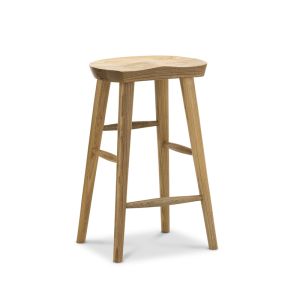 Kuni Tractor Seat Solid Barstool | 65cm| Natural | by L3 Home