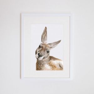 Kylie the Kangaroo Giclee Print | by For Me By Dee