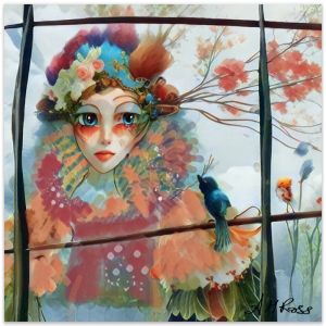 Lady Blossom | Art print by Annie Ross