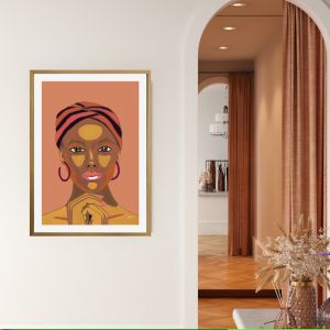 Lady Lila in Sandstone Fine Art Print | by Pick a Pear | Framed
