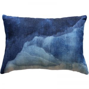 Landscape Indigo Cushion | With Feather Insert