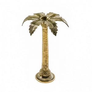 Large Brass Palm Tree Candle Stick Holder | OMG I WOULD LIKE
