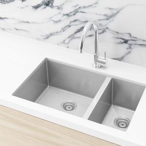 Lavello Kitchen Sink - One and Half Bowl 670 x 440 | Brushed Nickel | MKSP-D670440-NK