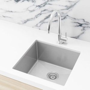 Lavello Kitchen Sink - Single Bowl 450 x 450 | PVD Brushed Nickel | MKSP-S450450-PVDBN