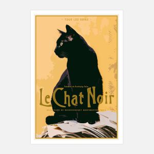 Le Chat France vintage retro poster | Unframed or Framed
