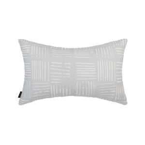 Leafy Lines Linen Lumbar Cushion | 50X30cm