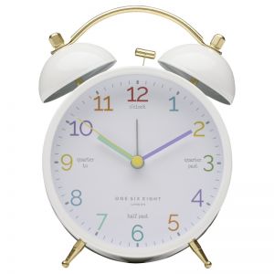 Learn The Time Alarm Clock | White