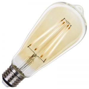LED Filament Globe Pear 64mm 2200k E27 4W Amber