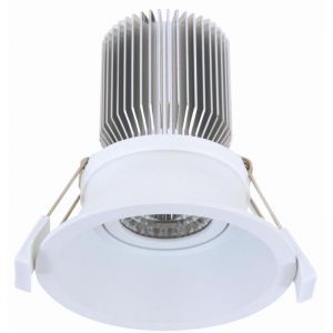 LEDlux Custom Tri-Colour 100mm Dimmable Downlight in White | By Beacon Lighting