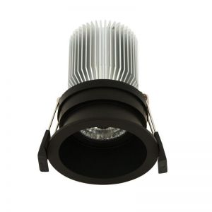 LEDlux Custom Tri-Colour 80mm Dimmable Downlight in Black | Beacon Lighting