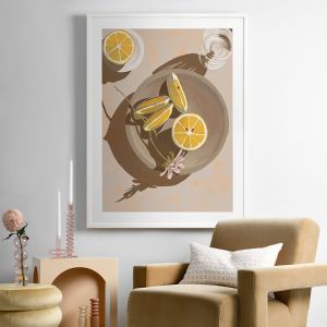 Lemon Yellow | Framed Art Print