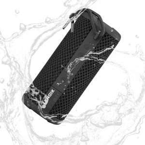 Lenoxx IPX7 Waterproof Portable Wireless Bluetooth Speaker for Smartphones Black