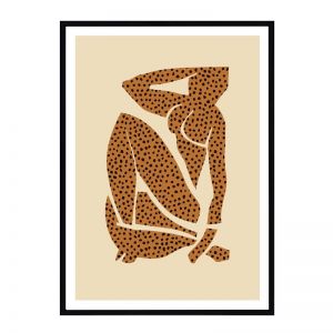 Leopard Pose | Framed Art Print