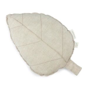 Lin Francais Leaf Cushion | 25X35 | Greige