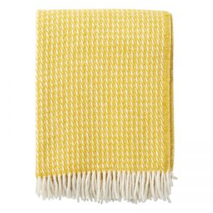 Line Wool Blanket | Yellow
