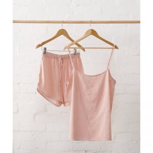 Linen Cami and Shorts Set | Pink