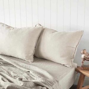 Linen Euro Pillowcases | Natural - PRE ORDER