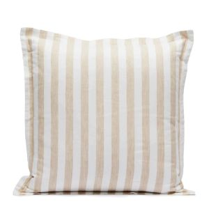 Linen Stripes Cushion Cover | 50x50cm | Natural