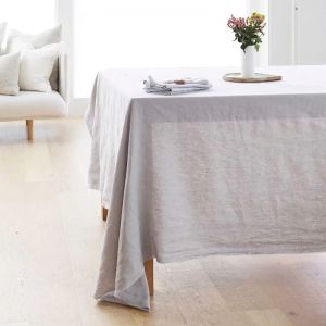 Linen Tablecloth | Silver Grey