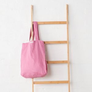 Linen Tote Bag | Fuchsia