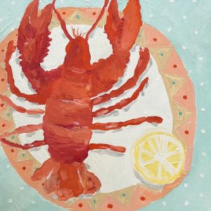 Lobster | Original Artwork by Alexandra Strong