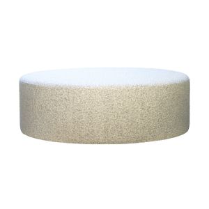 Lola Large Ottoman in Storm Boucle | BY SATARA