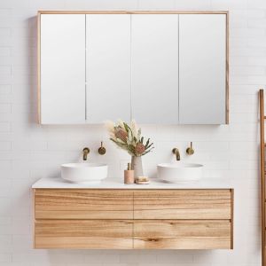 Loughlin Furniture | Staples Mirror Cabinet | 1500mm | Tasmanian Oak