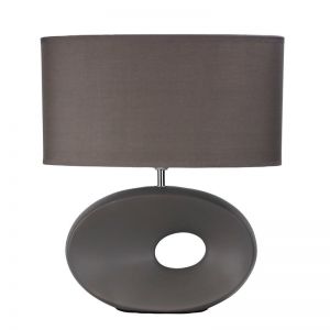 Louise Ceramic Table Lamp | Grey
