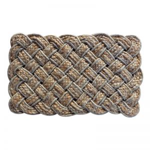Lovers Knot Braided Jute Doormat/Entrance Mat/Hand Knotted Jute Mat | Two Sizes
