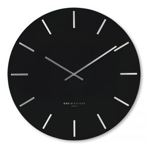 Luca Silent Wall Clock | 40cm | Black